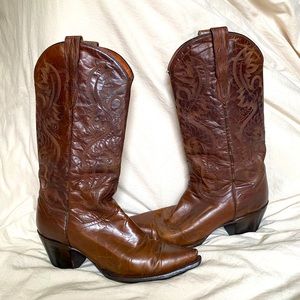 Dan Post Cowboy Boots 8 M Brown Soft Leather women